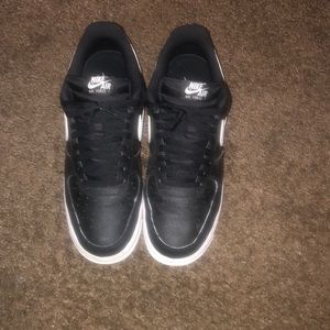 Nike Air Force ones black & white size 11 men